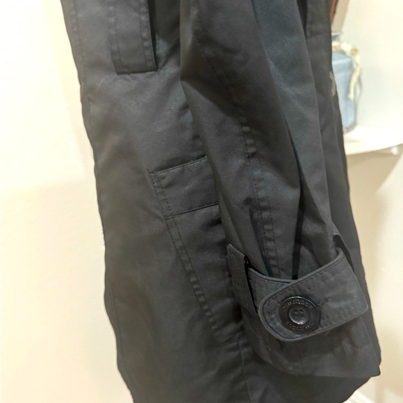 Miss London Size Small Button down Black lightweight trench jacket - Picture 10 of 13